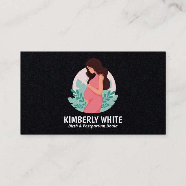 Birth & Postpartum Doula Premium Business Card (Front)