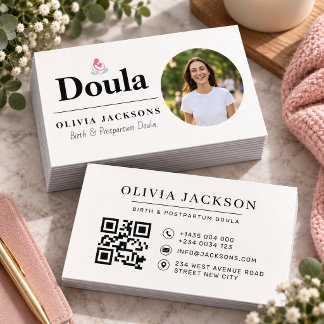 Birth & Postpartum Photo Doula Business Card