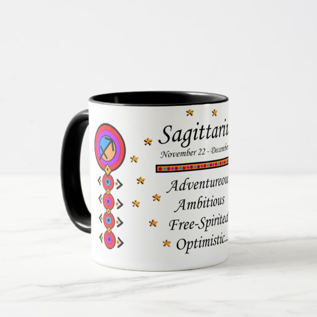 Birth-Sign Sagittarius Totem Mug (Front Left)