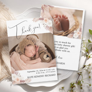 Birth Stats 2 Photo Overlay Script Newborn Baby Announcement