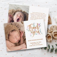 Birth Stats Photo Handwritten New Born Baby Shower
