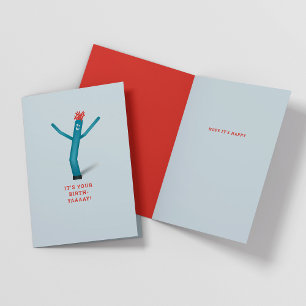 Birth-yay balloon guy kids happy birthday card