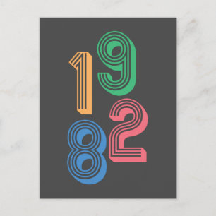Birth year - 1982 - 40th Birthday Postcard