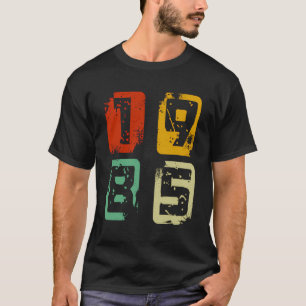 Birth Year 1985 For Men And Women Retro Coloured R T-Shirt