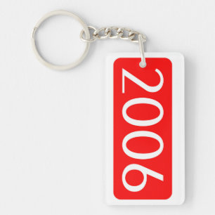 birth year 2006 text birthday number key ring