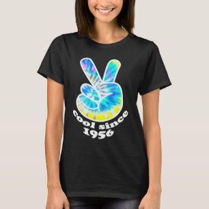 Birth Year Birthday Cool Since 1956 Tie Dye Peace  T-Shirt