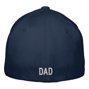 Birth Year Dad Embroidered Hat, Flexfit Blue Cap