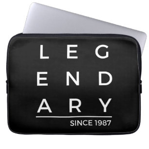 Birth Year Legendary Since 1987 Laptop Sleeve