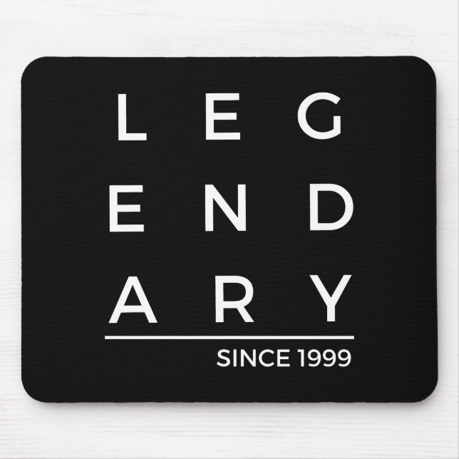 Birth Year Legendary Since 1999 Mouse Pad (Front)