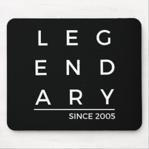 Birth Year Legendary Since 2005 Mouse Pad