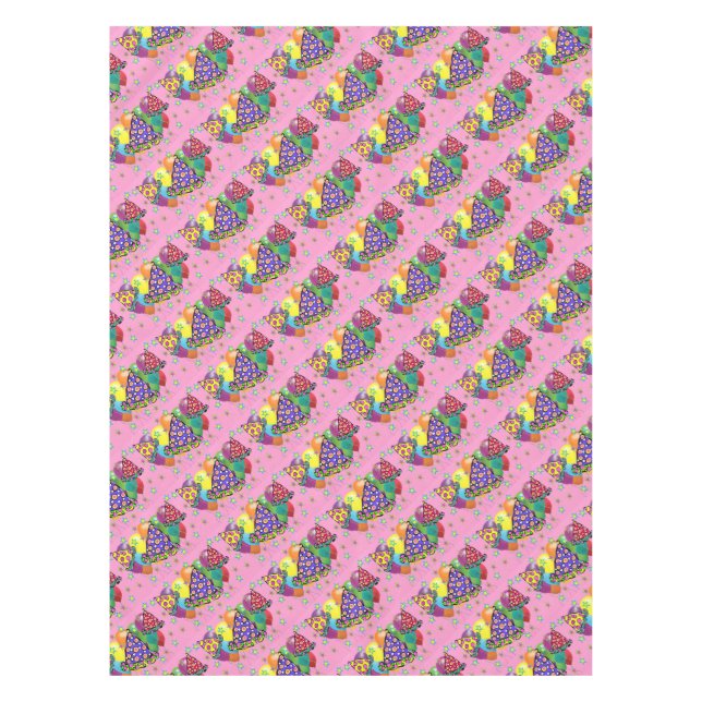 Birthay Party Hats Tablecloth (Front)