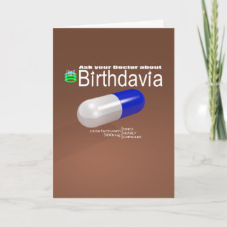 'Birthdavia' Birthday Card