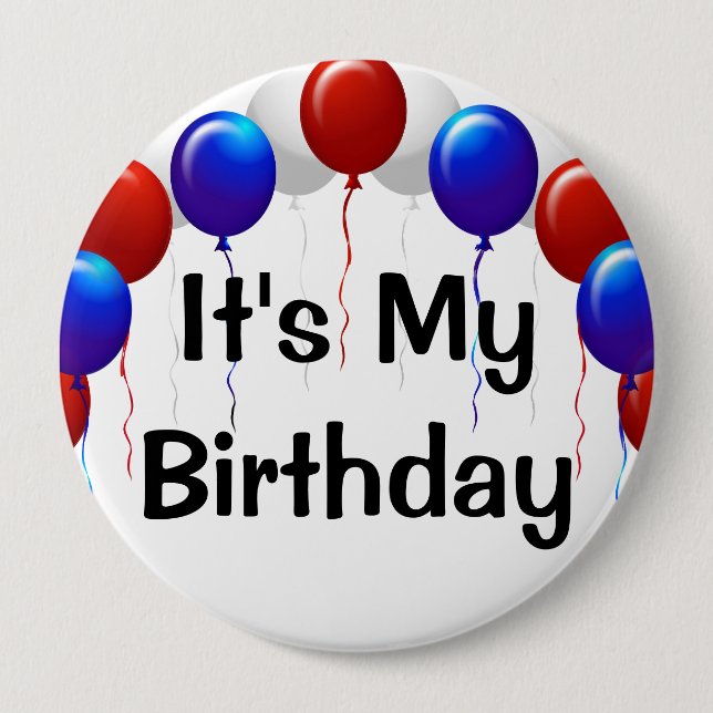Birthday 10 Cm Round Badge (Front)
