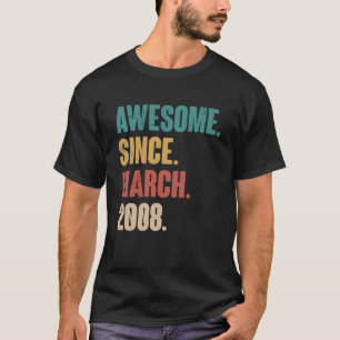 Birthday 15th Decoration March 15 Years Old Vintag T-Shirt