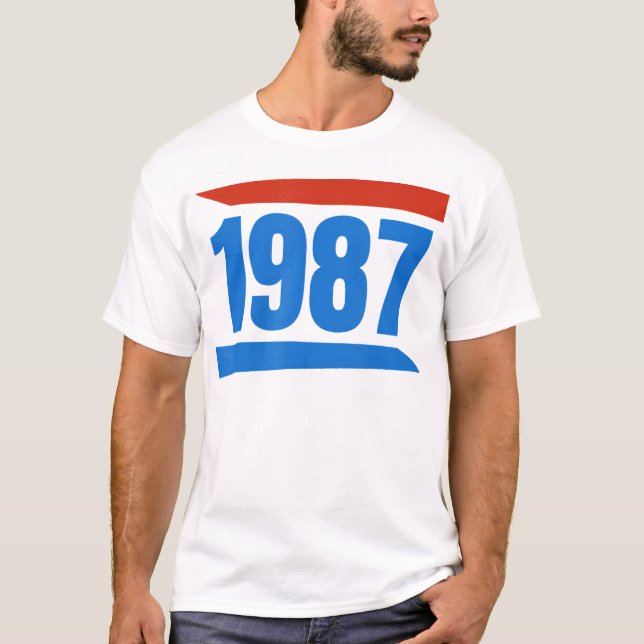 Birthday 1987 Vintage Tee Retro Style (Front)