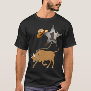 Birthday 1yr Old Western Rodeo Farming Cowboy T-Shirt