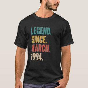 Birthday 29th Decoration March 29 Years Old Vintag T-Shirt