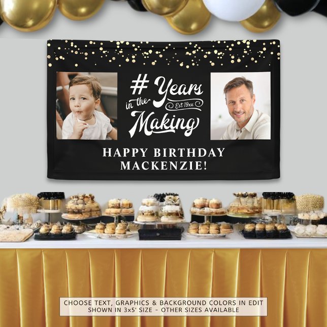Birthday 2 Photos Years in the Making Custom Colou Banner (Creator Uploaded)