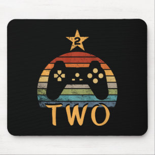 Birthday 2 Year Old Video Game Second 2nd Birthday Mouse Pad