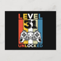 Birthday 31st Level Unlocked 31 Gaming Vintage