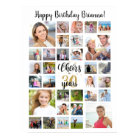 Birthday 32 Photo Collage Cheers to Years
