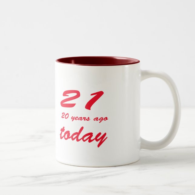 birthday 41 Two-Tone coffee mug (Right)
