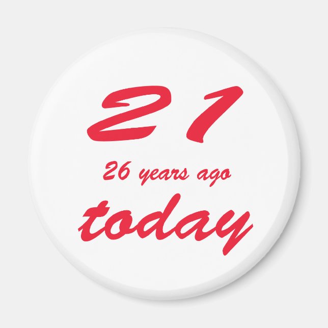 birthday 47 magnet (Front)