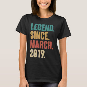 Birthday 4th Decoration March 4 Years Old Vintage T-Shirt