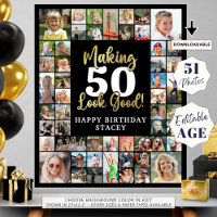 Birthday 51 Photo Collage Making AGE Look Good