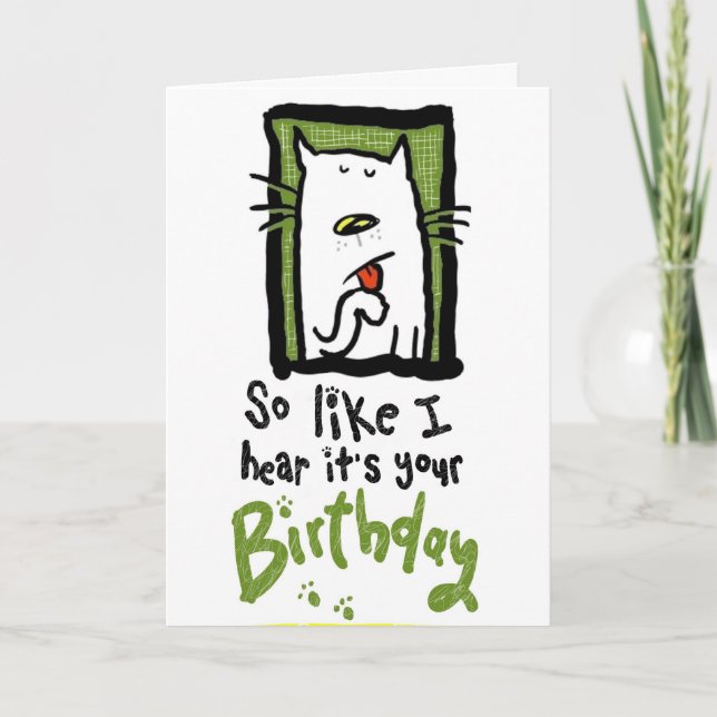 Birthday 5 card (Front)