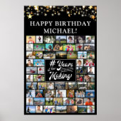 Birthday 62 Photo Collage # Years in the Making Poster (Front)