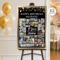 Birthday 62 Photo Collage # Years in the Making
