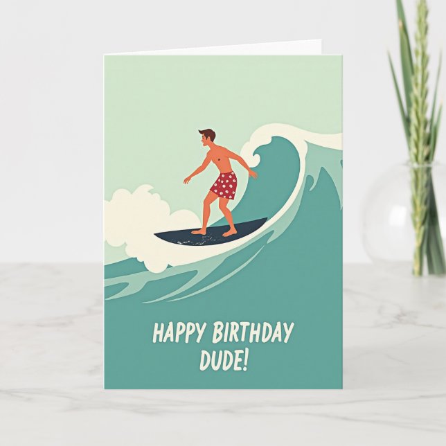 Birthday Adventure Wave Card (Front)