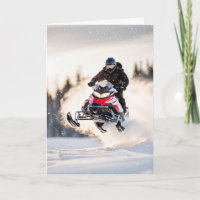 Birthday Airborne Snowmobiler