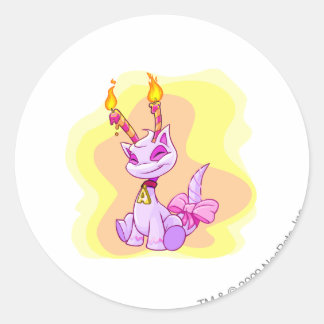Birthday Aisha Classic Round Sticker