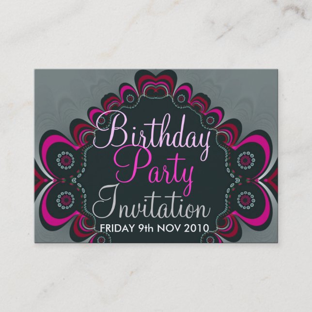 Birthday + All Occasion Party Invitation Card (Front)
