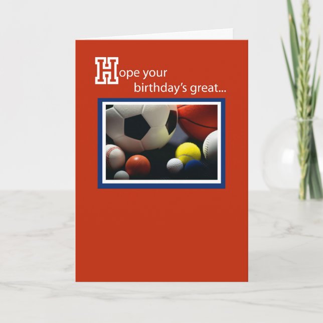 Birthday All Sports Card (Front)