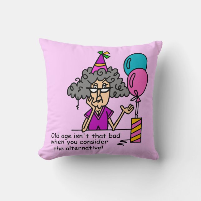 Birthday Alternative Humour Cushion (Front)