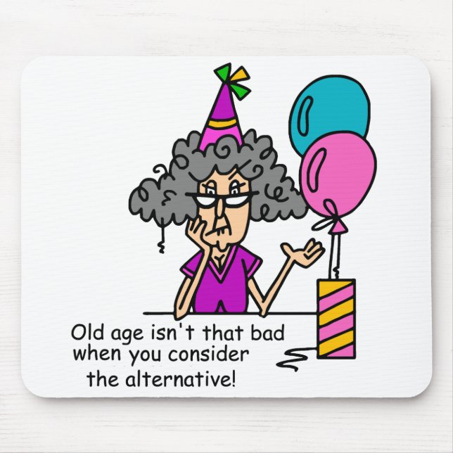 Birthday Alternative Humour Mouse Pad (Front)