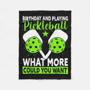 Birthday &amp; playing what more could want funny fleece blanket