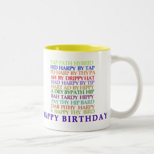 Birthday Anagrams mug