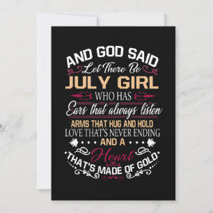 Birthday   And God Said Let There Be July Girl Save The Date