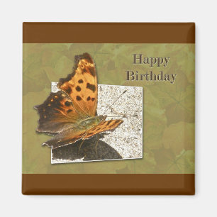 Birthday Angle Wing Comma Butterfly Magnet