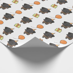 Birthday Animal Cute Labrador Kids Birthday Party Wrapping Paper
