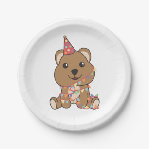 Birthday Animal Cute Quokka Kids Birthday Party Paper Plate