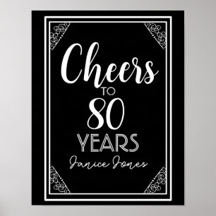 Birthday Anniversary Retirement change the number Poster