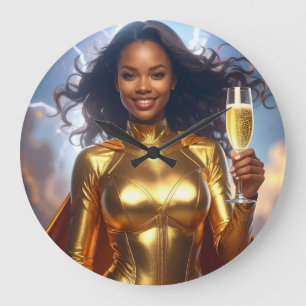 Birthday & Anniversary Superhero Large Clock