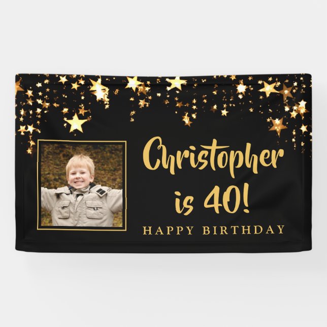Birthday Any Year Photo Banner (Horizontal)