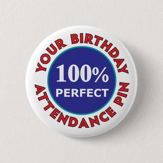 Birthday Attendance Pin (Front)