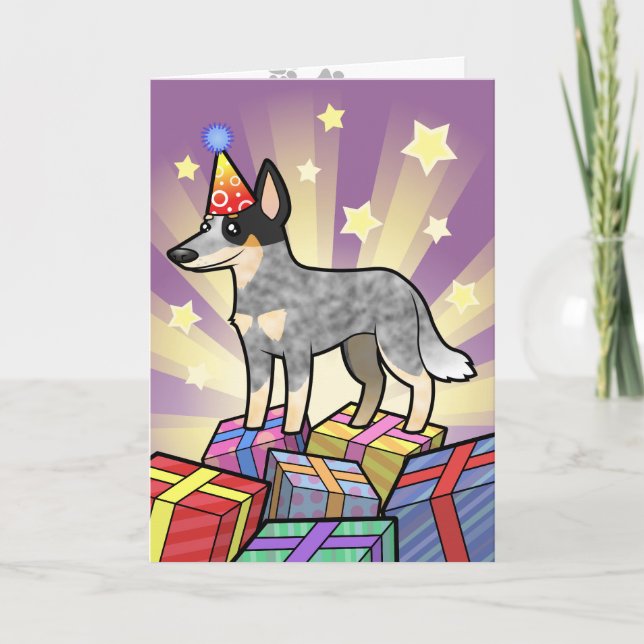 Birthday Australian Cattle Dog / Kelpie Card (Front)